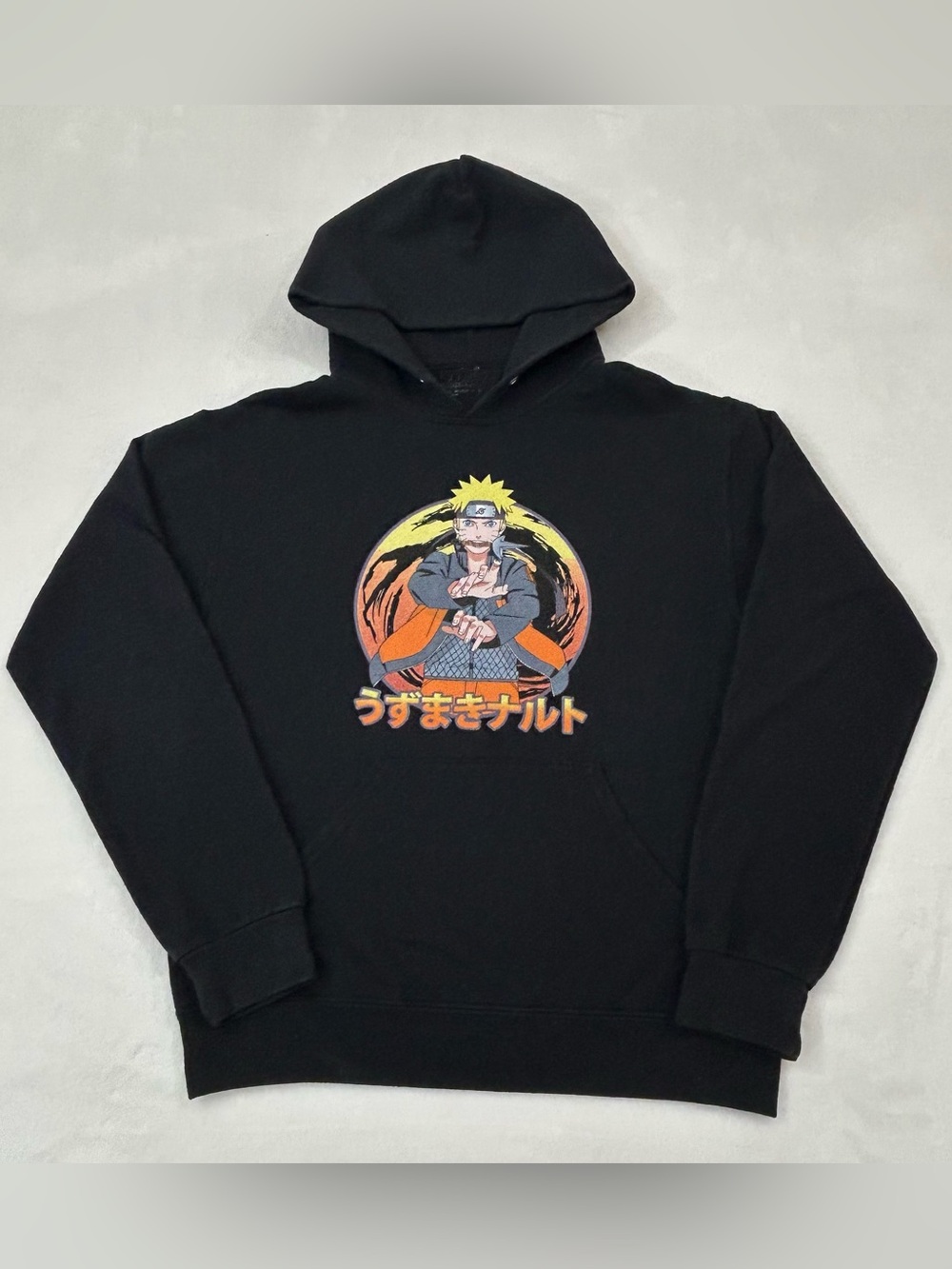 Bioworld Naruto Shippuden Collection Black Graphic Print Hoodie Sweatshirt Men S
